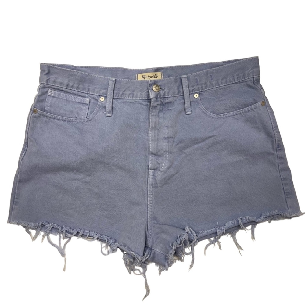Madewell The Momjean Short Size 32 Periwinkle Blue NWOT Mom Shorts